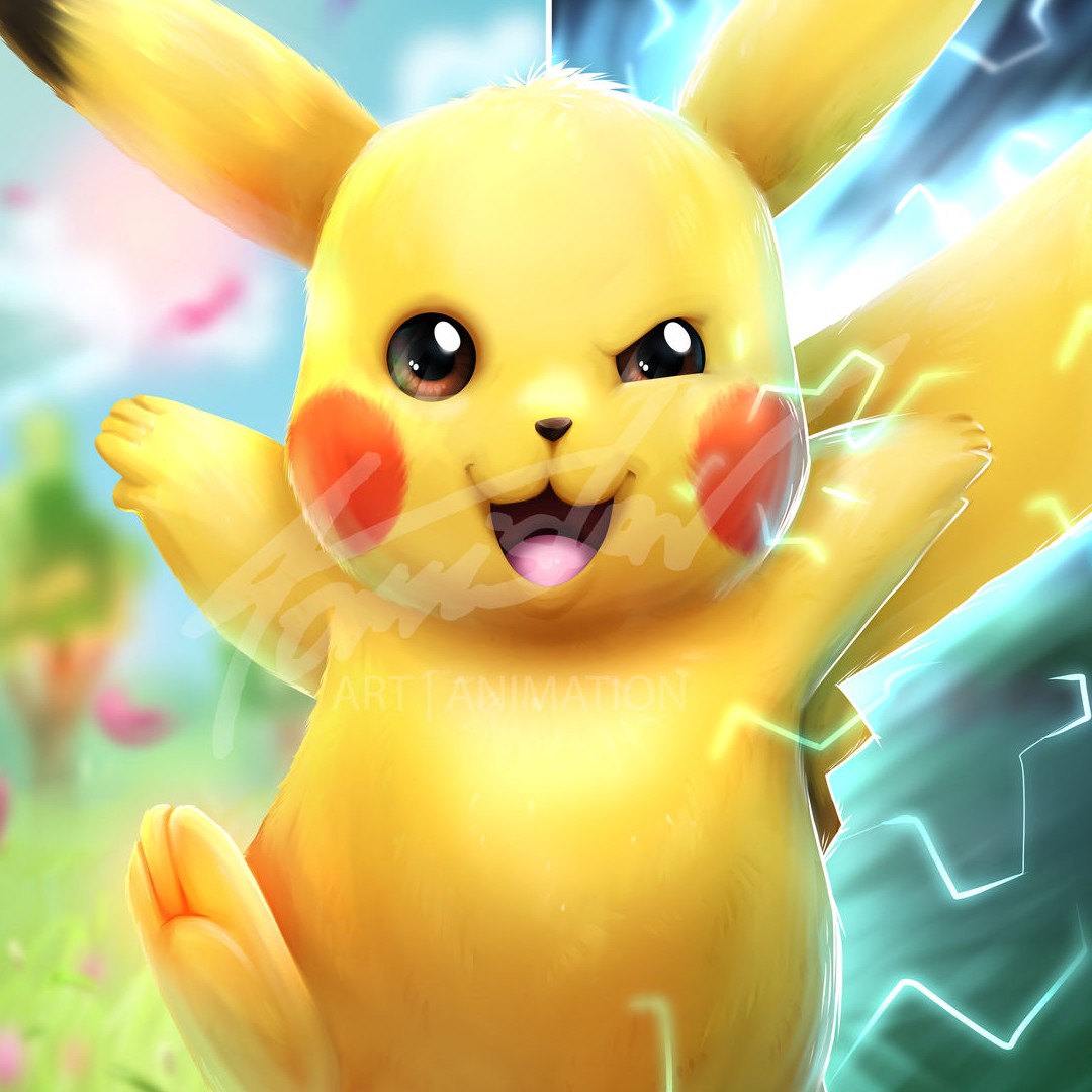 Pikachu fan art — electric type Pokemon